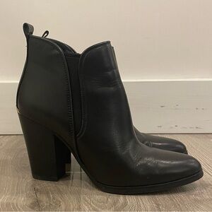 MICHAEL Michael Kors Black Heeled Boots with Chunky Heel